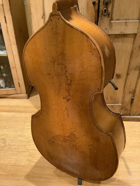 Czechoslovakian circa 1895 handcarved Bass 3/4 size - Image 3