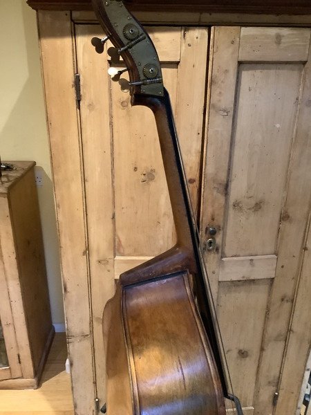 German Swellback 1950s Bass (Footes of London import) 3/4 size - Image 6