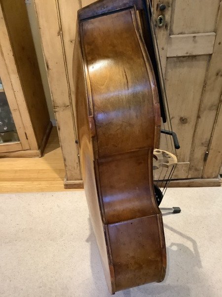 German Swellback 1950s Bass (Footes of London import) 3/4 size - Image 7