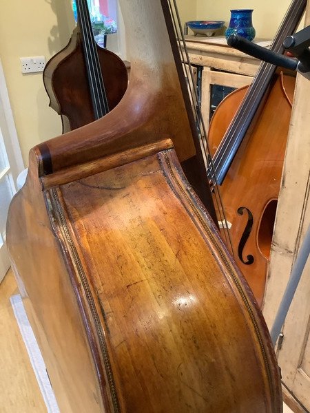 Hungarian luthier hand carved double bass - (Szeged) 3/4 size - Image 4