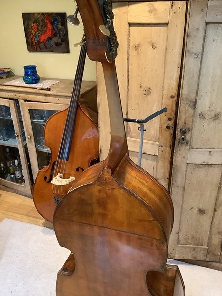Hungarian luthier hand carved double bass - (Szeged) 3/4 size - Image 7