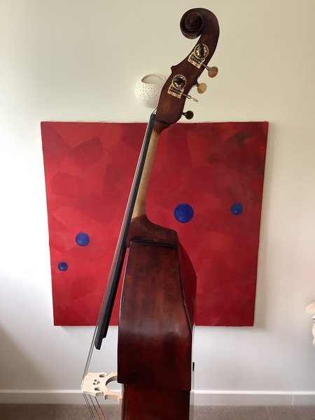 Szeged Mathias copy (luthier made) deep bodied 3/4 size double bass - Image 3