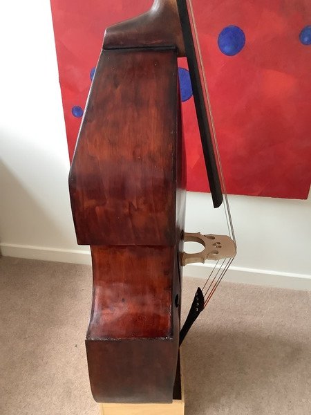 Szeged Mathias copy (luthier made) deep bodied 3/4 size double bass - Image 6