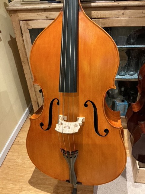 Hungarian luthier (Kecskemet) violin cornered 3/4 Bass - Image 7