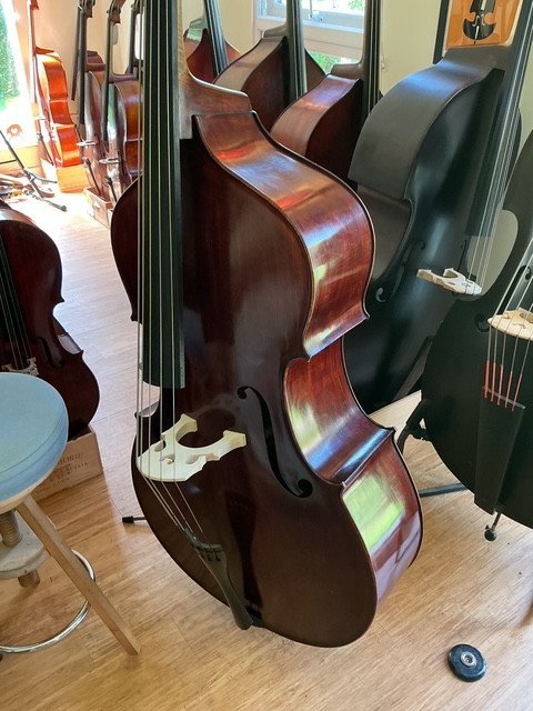 5 string Hungarian Luthier made, violin cornered bass - Image 4